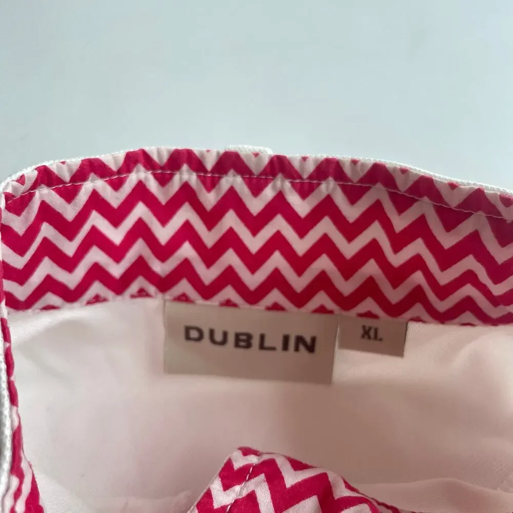 Dublin Competition White Button Front Shirt - Size XL